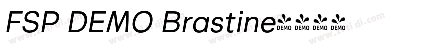 FSP DEMO Brastine字体转换 FSP DEMO Brastine字体转换